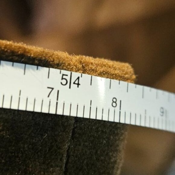 Pair Vintage Curtains Velvet Chocolate Brown 107x54" 100% Polyester - Picture 9 of 11